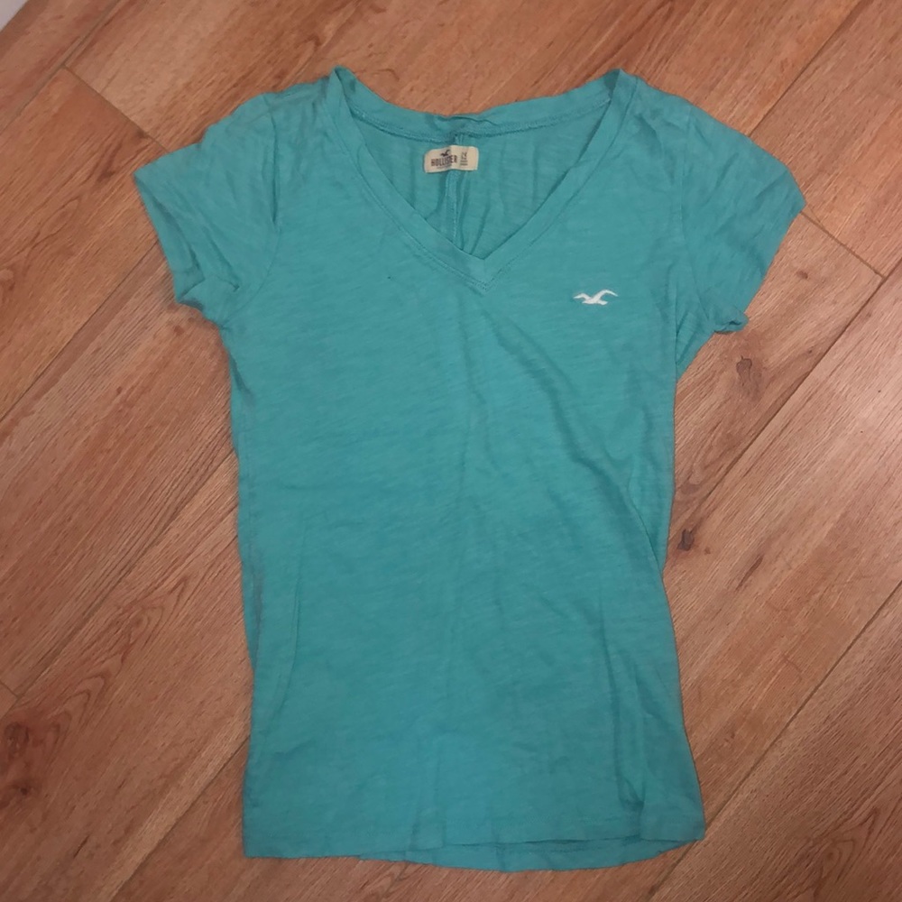 Hollister blue v-neck